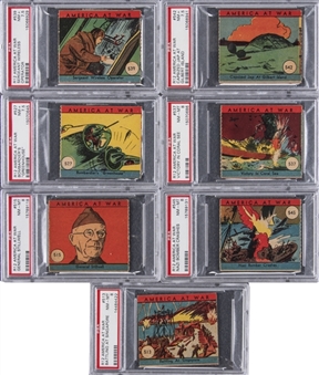 1942 R12 W.S. Corp. "America at War" Complete Set (48) - #3 on the PSA Set Registry!